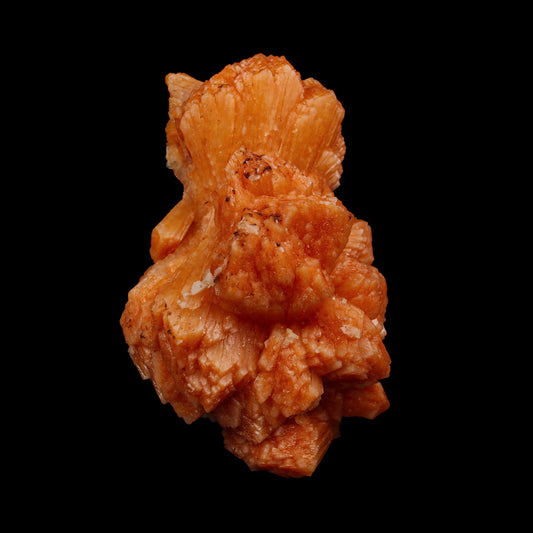 Orange stilbite Natural Mineral Specimen  # G 0002