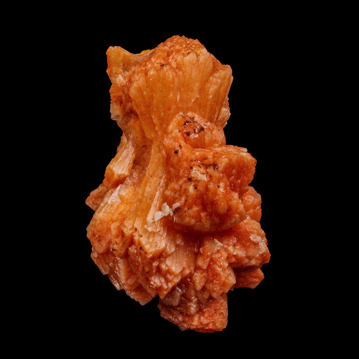 Orange stilbite Natural Mineral Specimen # G 0002