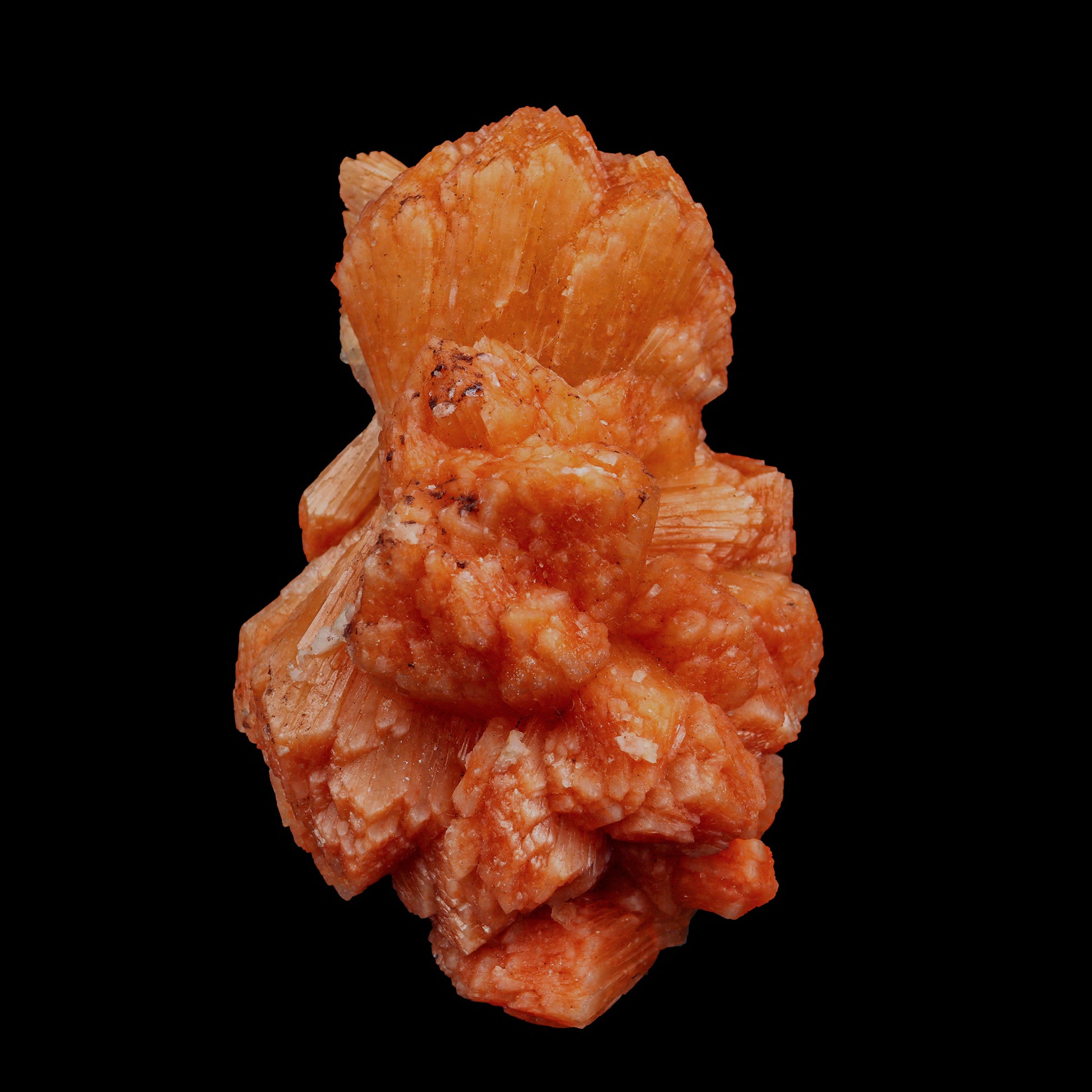 Orange stilbite Natural Mineral Specimen  # G 0002