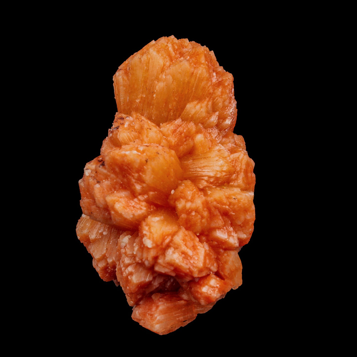 Orange stilbite Natural Mineral Specimen # G 0002