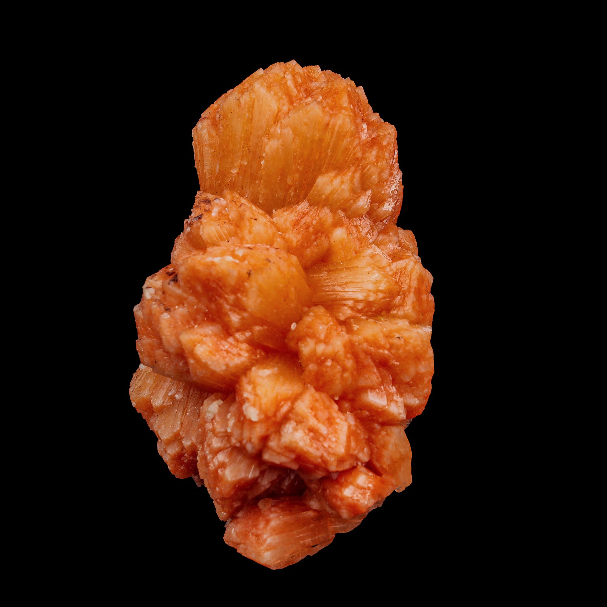 Orange stilbite Natural Mineral Specimen  # G 0002