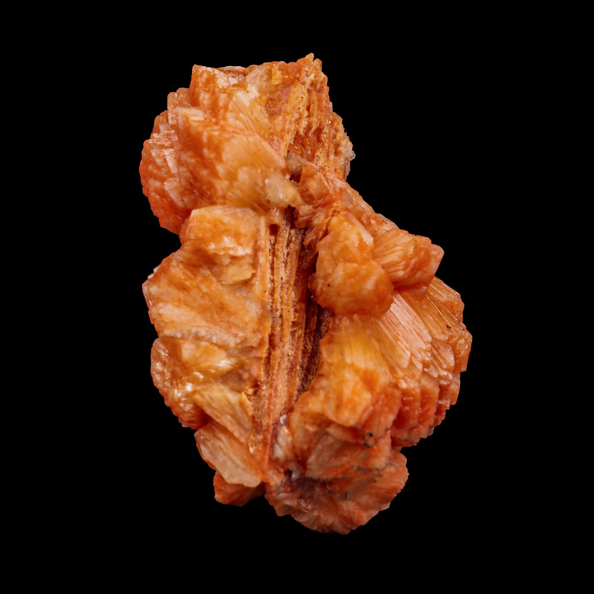 Orange stilbite Natural Mineral Specimen  # G 0002