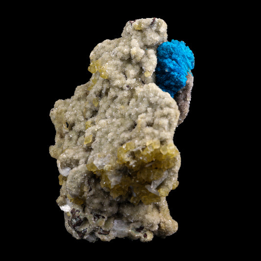 Cavancite with Calcite & Heulandite  Natural Mineral Specimen  # G 0005