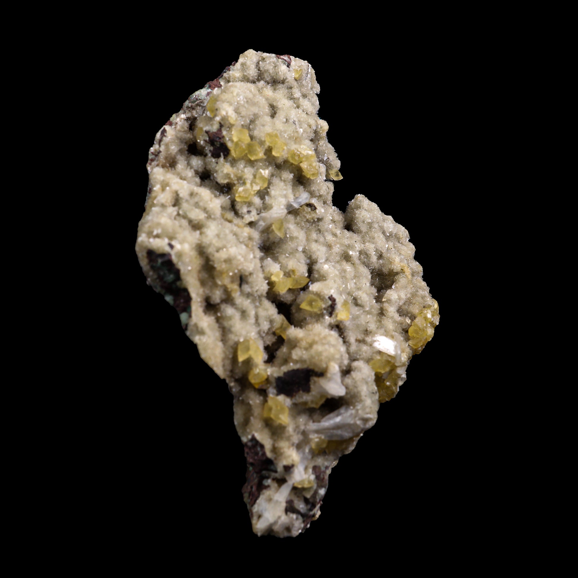 Cavancite with Calcite & Heulandite  Natural Mineral Specimen  # G 0005