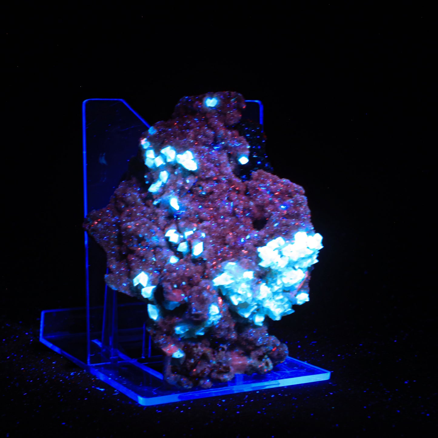 Cavancite with Calcite & Heulandite Natural Mineral Specimen # G 0005