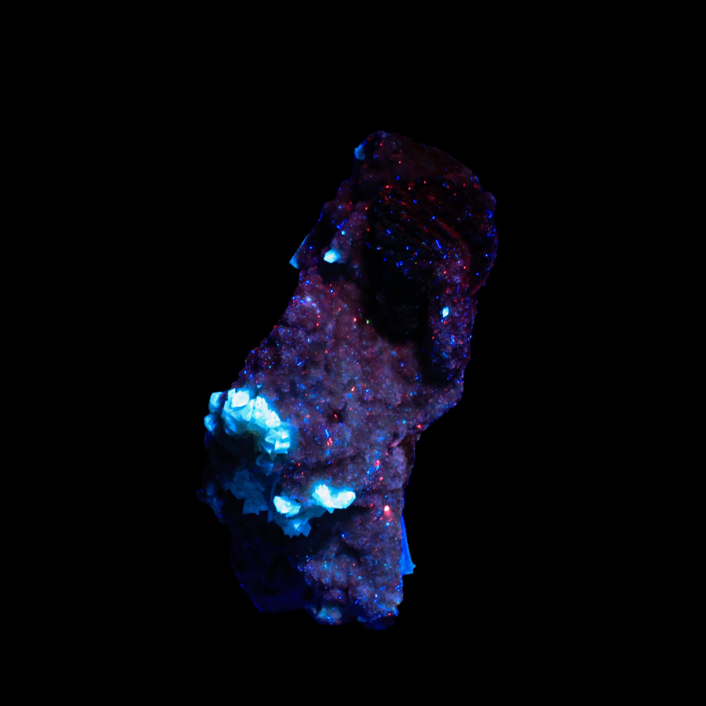 Cavancite with Calcite & Heulandite Natural Mineral Specimen # G 0005