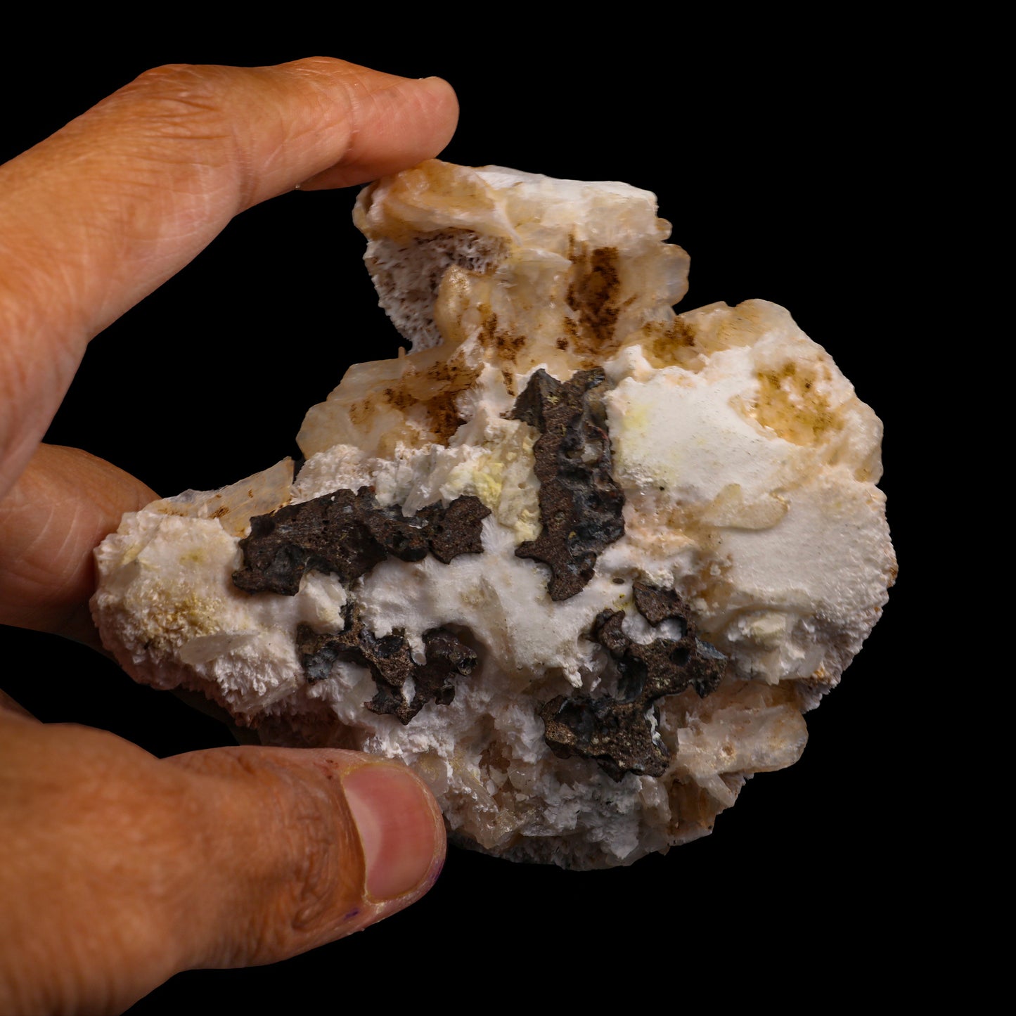Botryoidal Mordenite with Stilbite Natural Mineral Specimen # G 0007