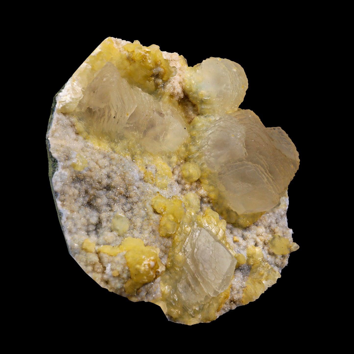 Rare Calcite on chaledony from Old School Mumbai Natural Mineral Specimen # G 0009