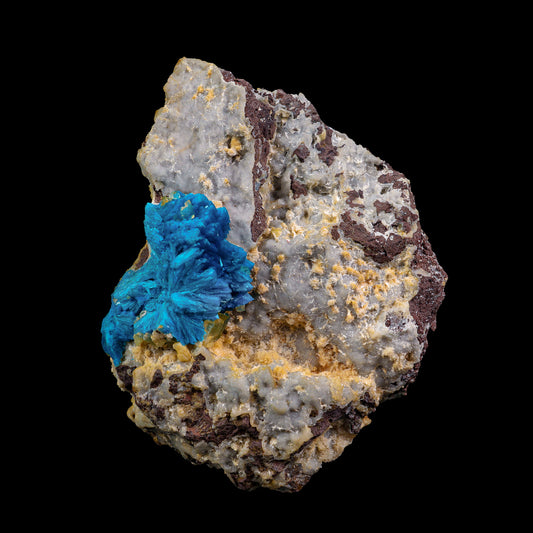 Cavancite With Calcite Natural Mineral Specimen  # G 0019