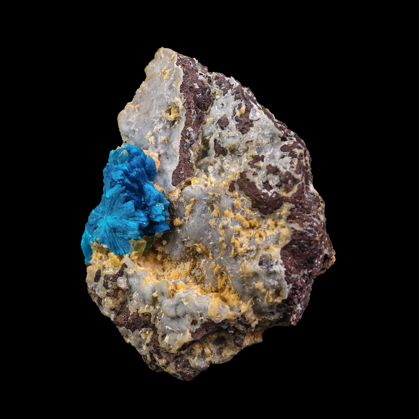 Cavancite With Calcite Natural Mineral Specimen # G 0019