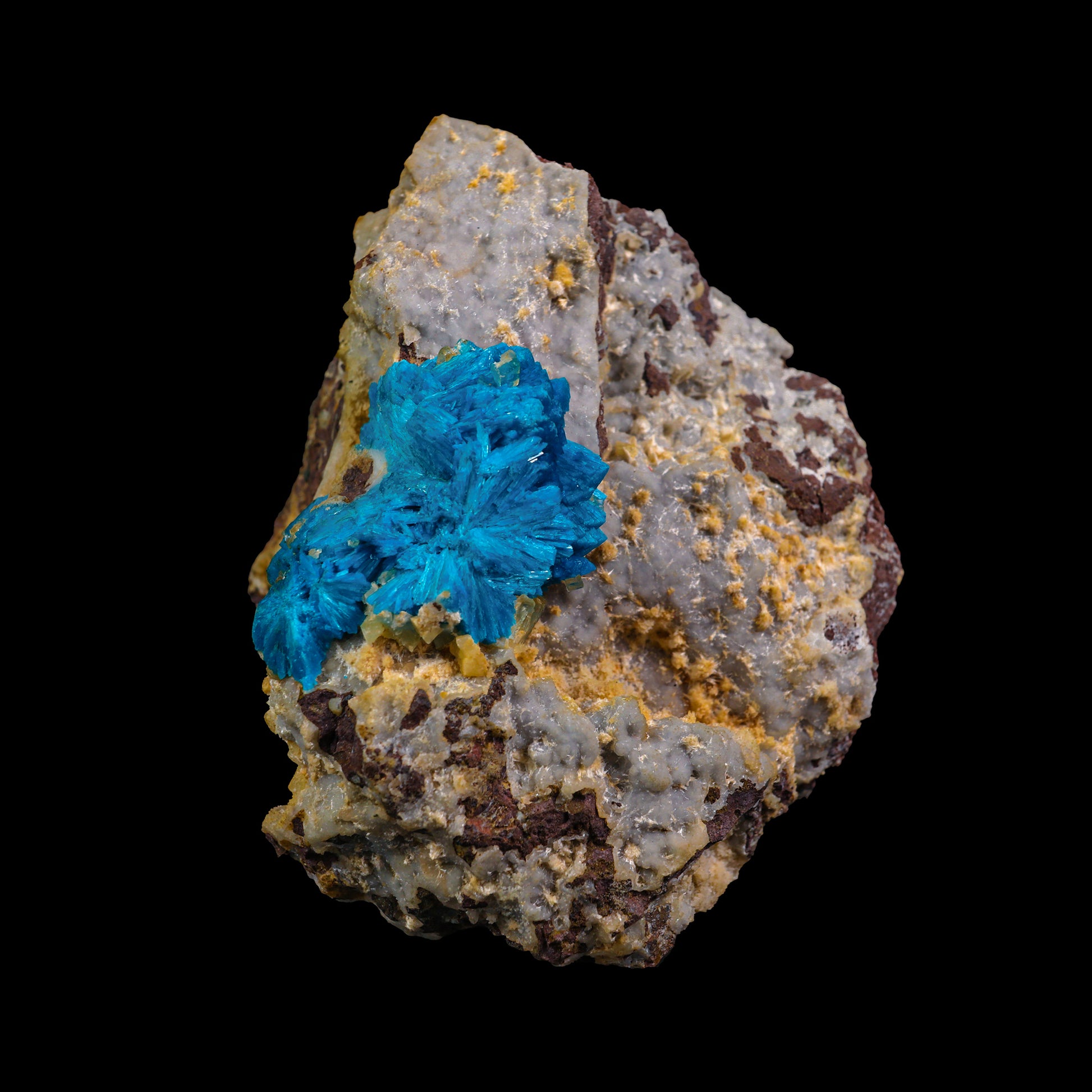 Cavancite With Calcite Natural Mineral Specimen  # G 0019