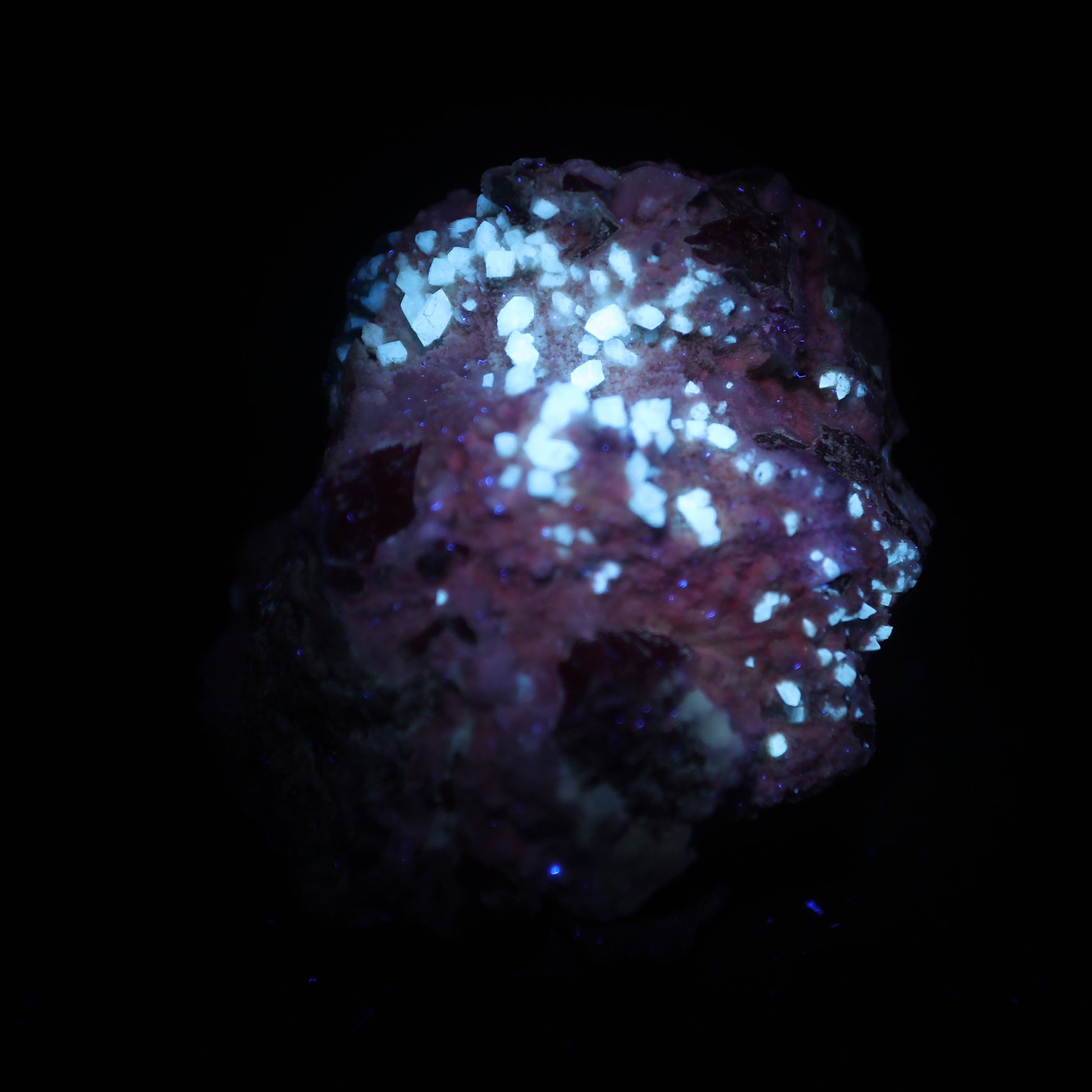Cavancite With Calcite Natural Mineral Specimen  # G 0019