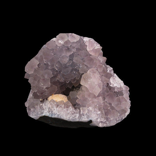 Fluorite with Amethyst Geode  Natural Mineral Specimen  # G 0020