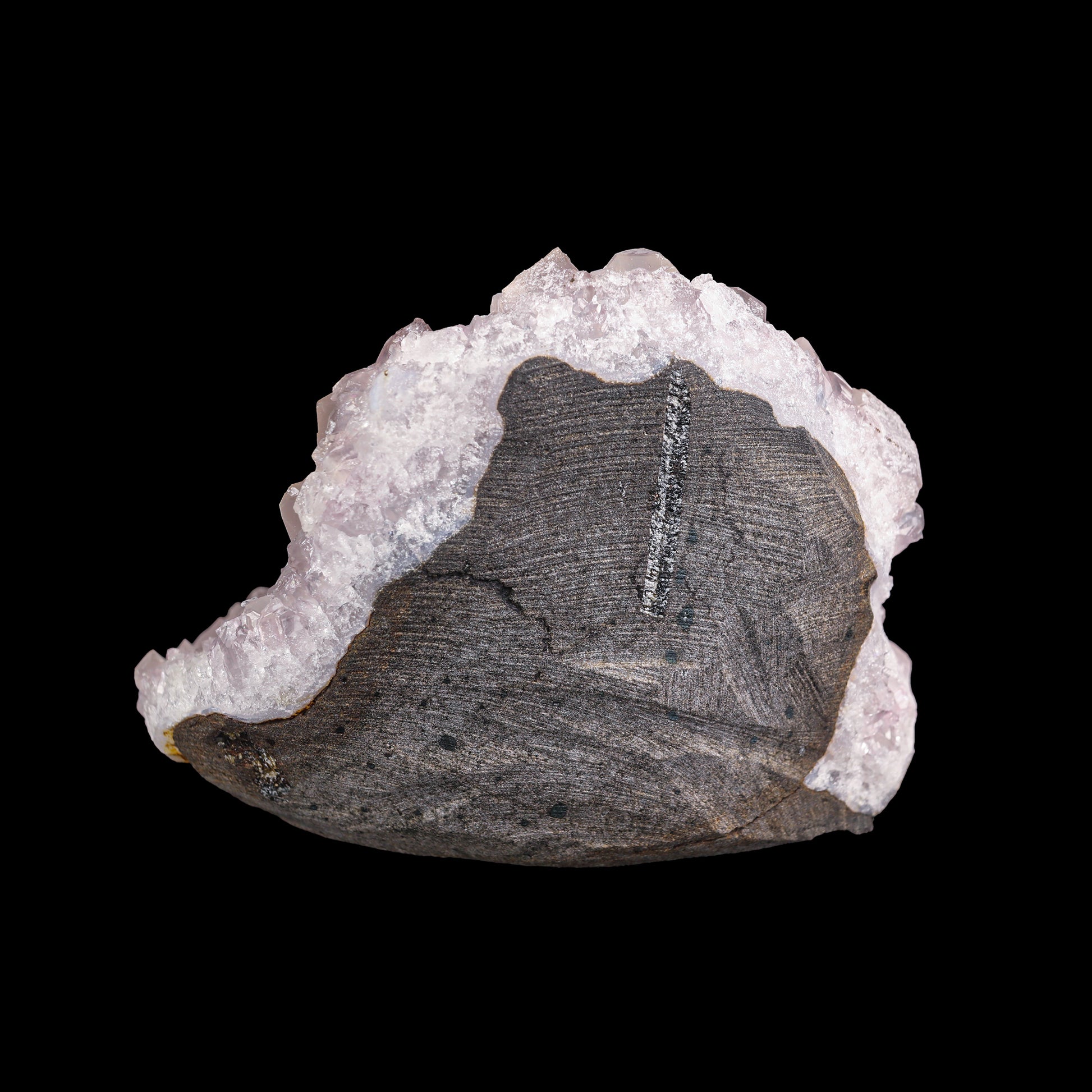 Fluorite with Amethyst Geode  Natural Mineral Specimen  # G 0020