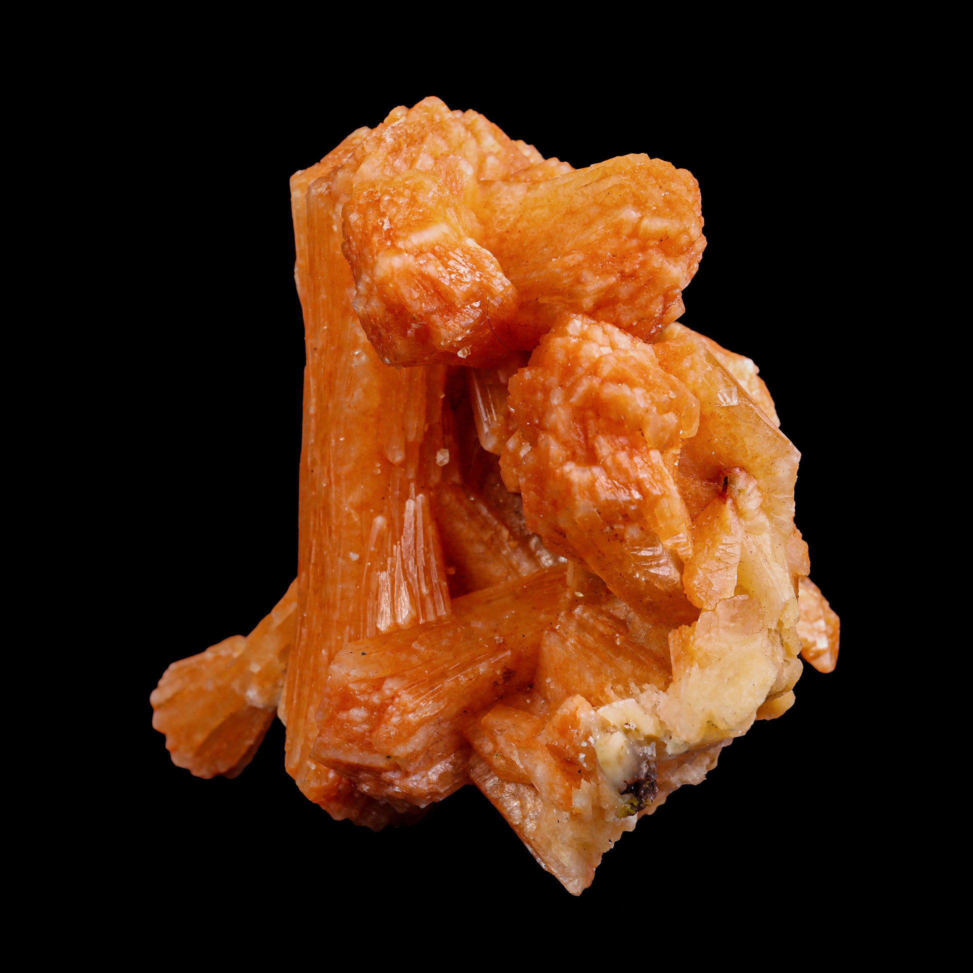 Orange Stilbite Bow Cluster Natural Mineral Specimen # G 0021