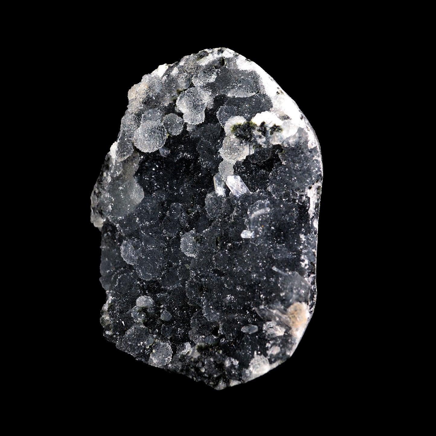 Sparkling Black Chalcedony Natural Mineral Specimen # G 0025
