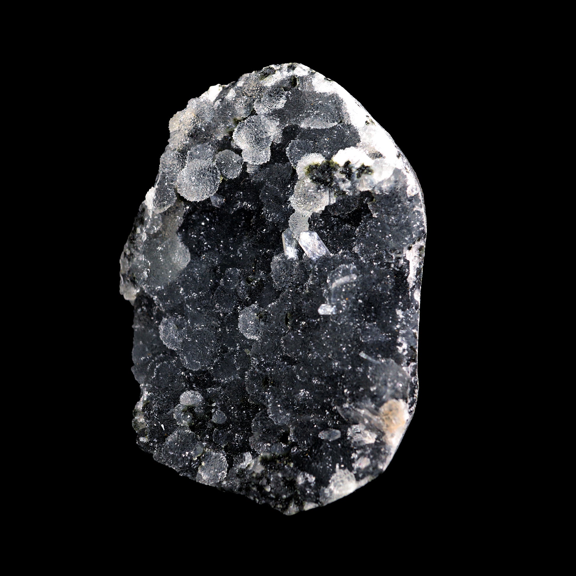 Sparkling Black Chalcedony  Natural Mineral Specimen  # G 0025