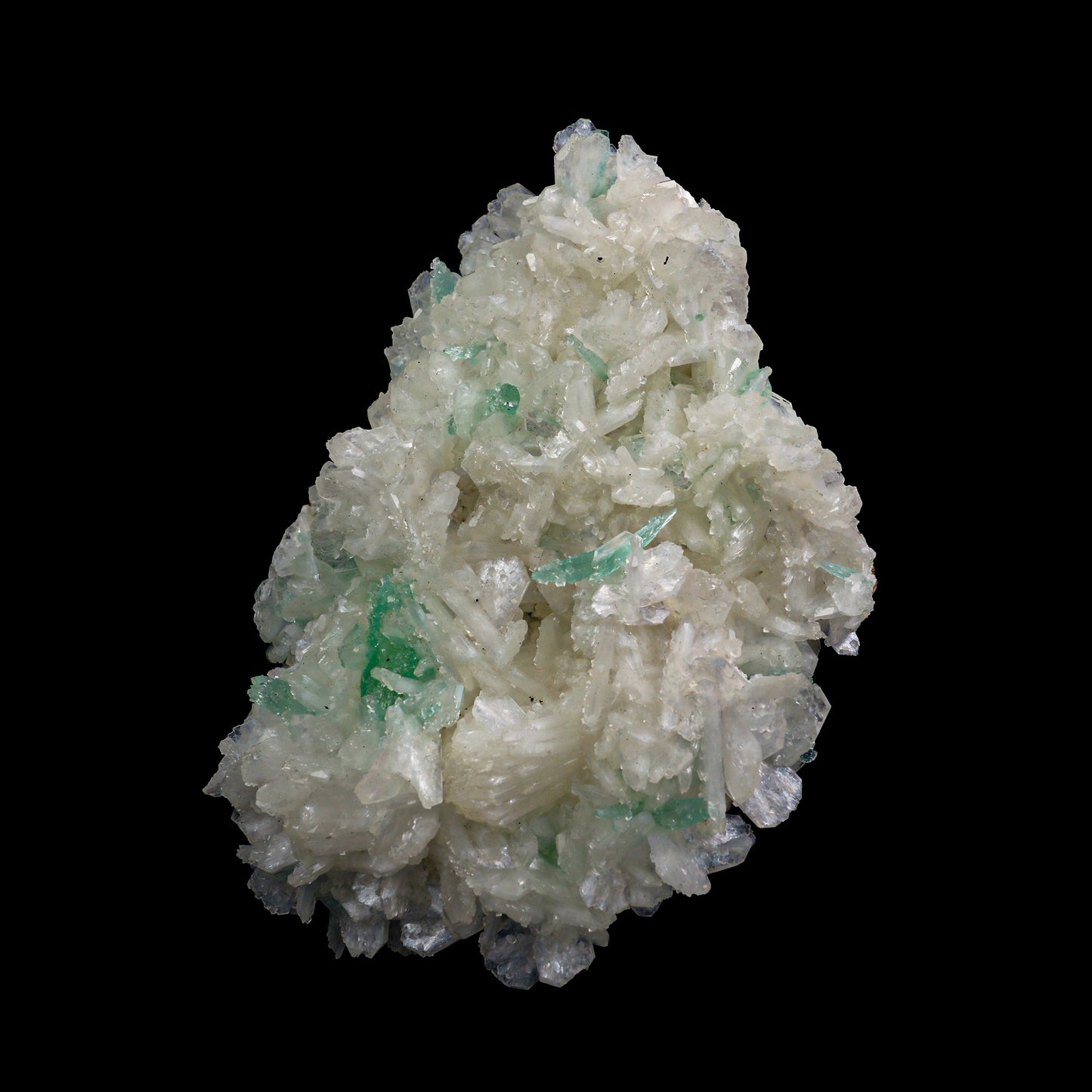 Green Apophyllite With Stilbite & Calcite Natural Mineral Specimen # G 0028