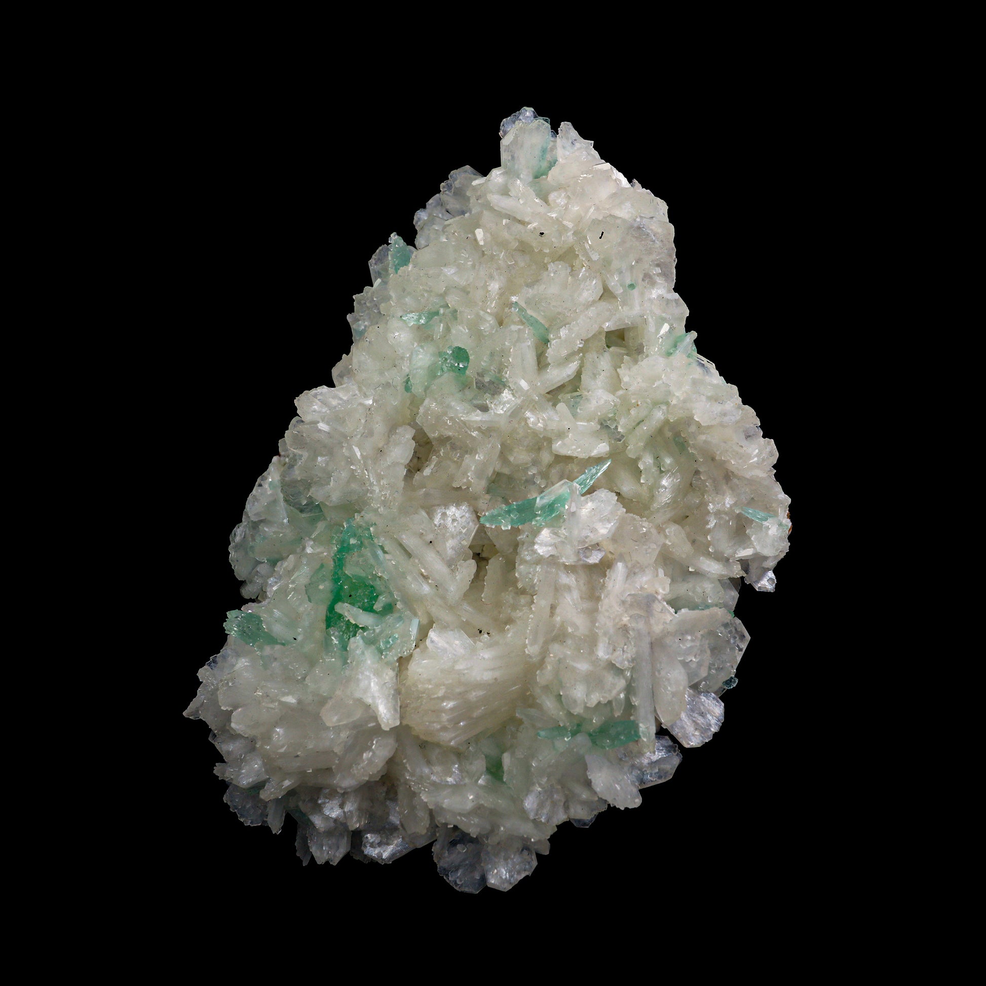 Green Apophyllite With Stilbite & Calcite Natural Mineral Specimen  # G 0028