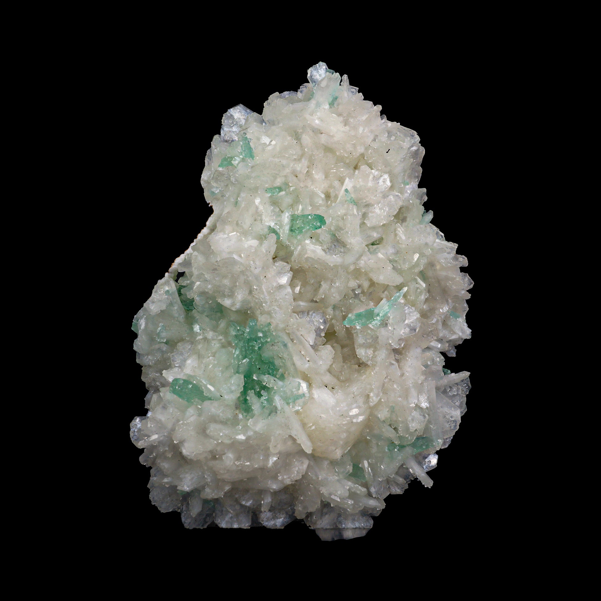 Green Apophyllite With Stilbite & Calcite Natural Mineral Specimen  # G 0028