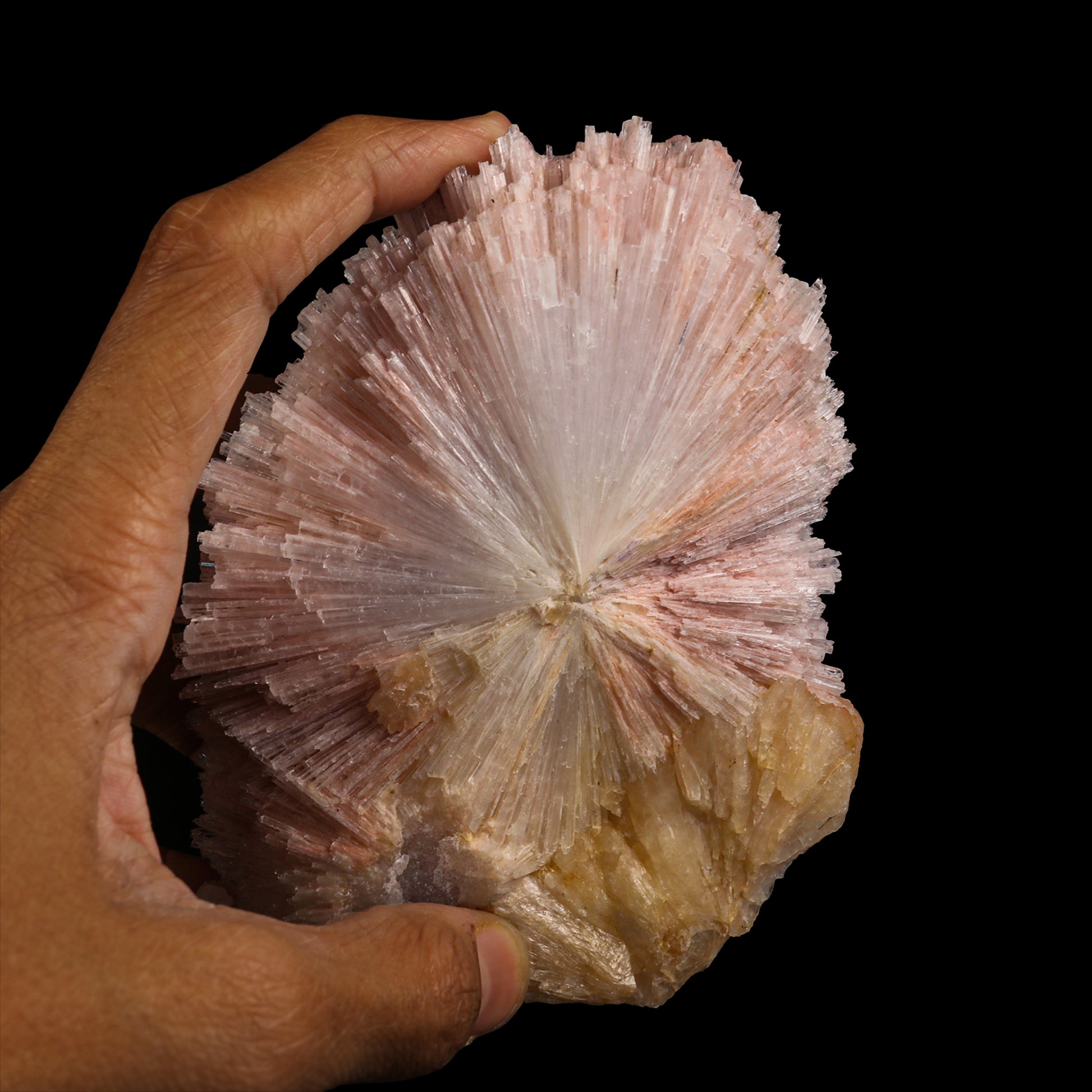 Pink Scolecite With Stilbite  Natural Mineral Specimen  # G 0033