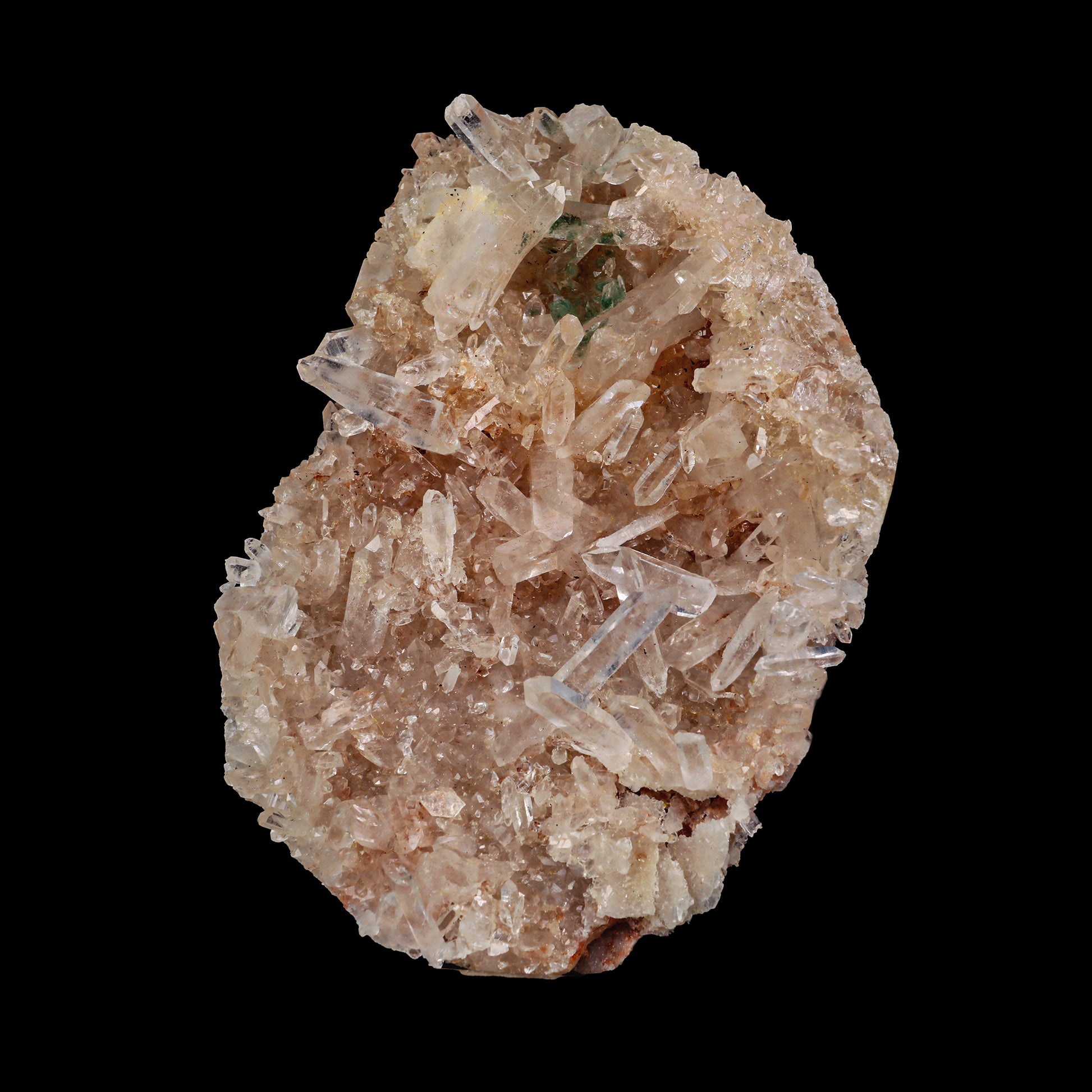 Quartz Cluster With Iron Incluion Natural Mineral Specimen  # G 0036