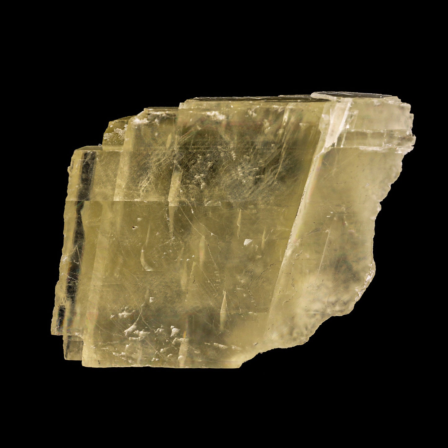 Optical Yellow Calcite Natural Mineral Specimen # G 0041