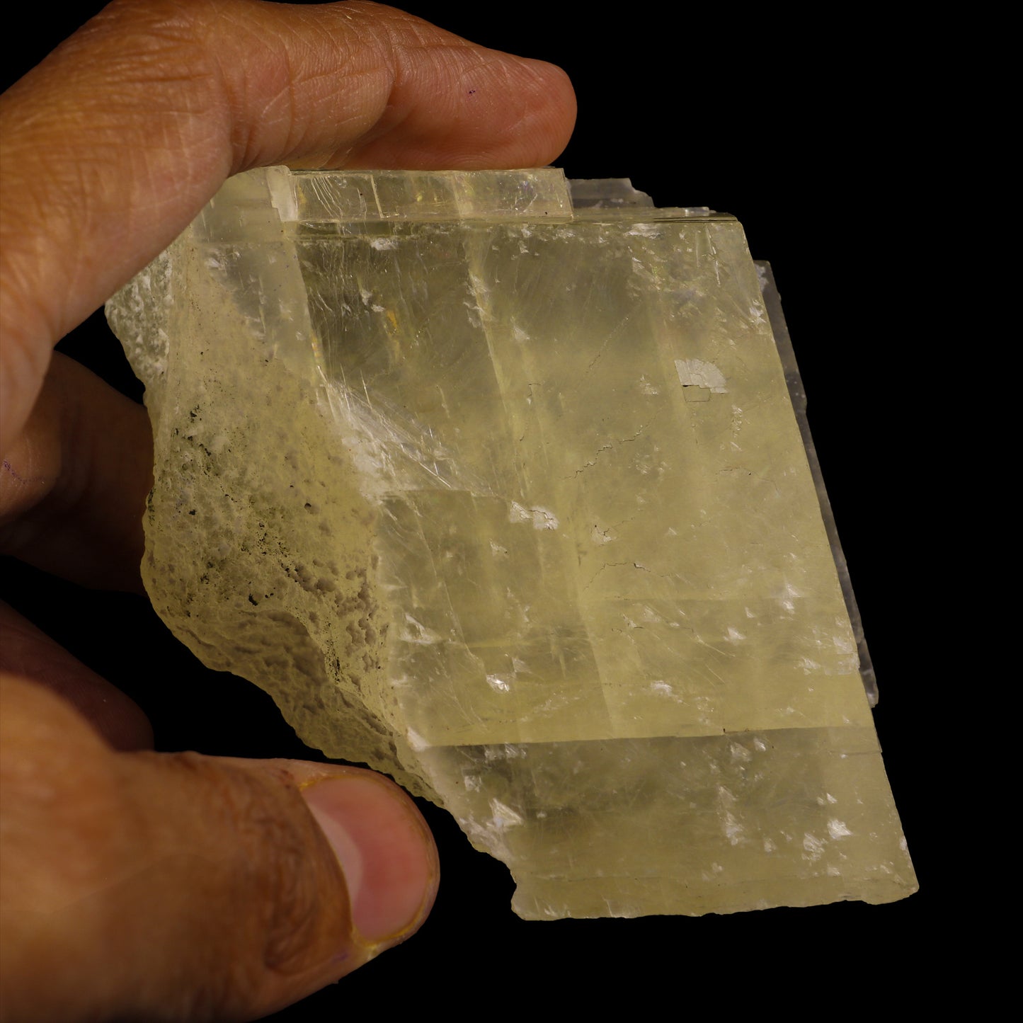 Optical Yellow Calcite Natural Mineral Specimen # G 0041