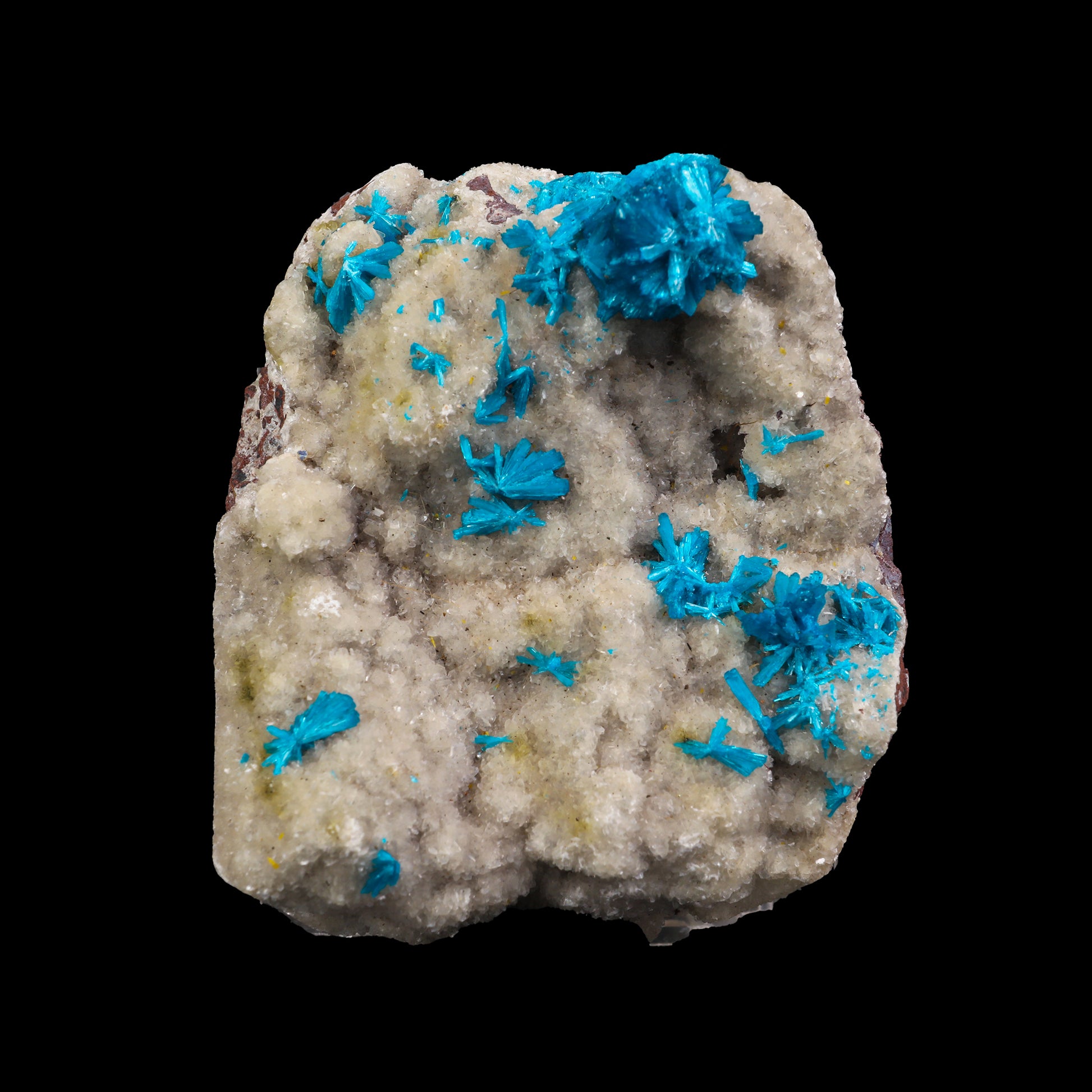 Cavansite on the matrix of Heulandite  Natural Mineral Specimen  # G 0042