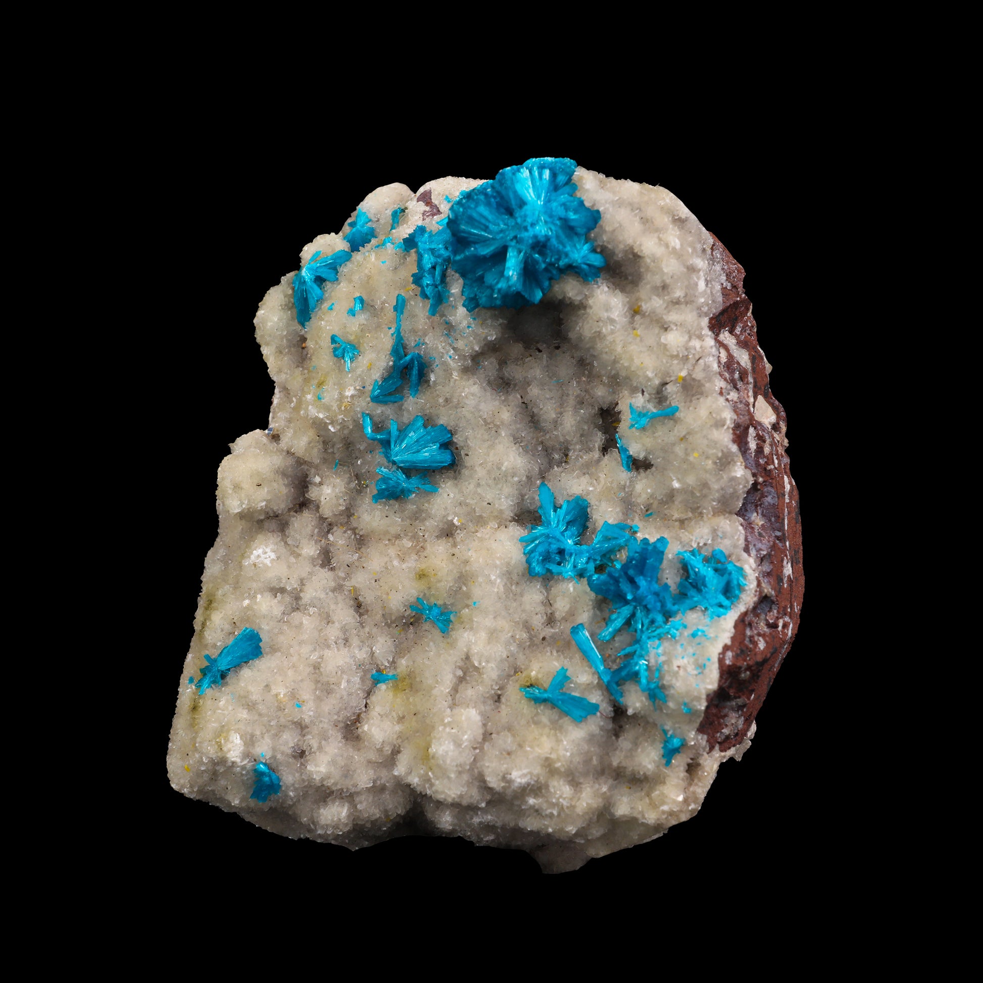Cavansite on the matrix of Heulandite  Natural Mineral Specimen  # G 0042