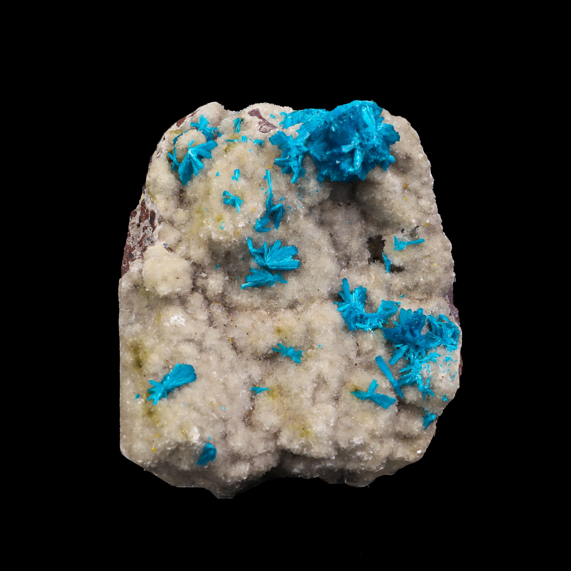 Cavansite on the matrix of Heulandite  Natural Mineral Specimen  # G 0042
