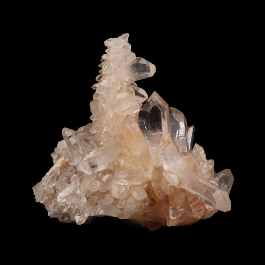 Quartz Cluster with iron Inclusion Natural Mineral Specimen  # G 0044