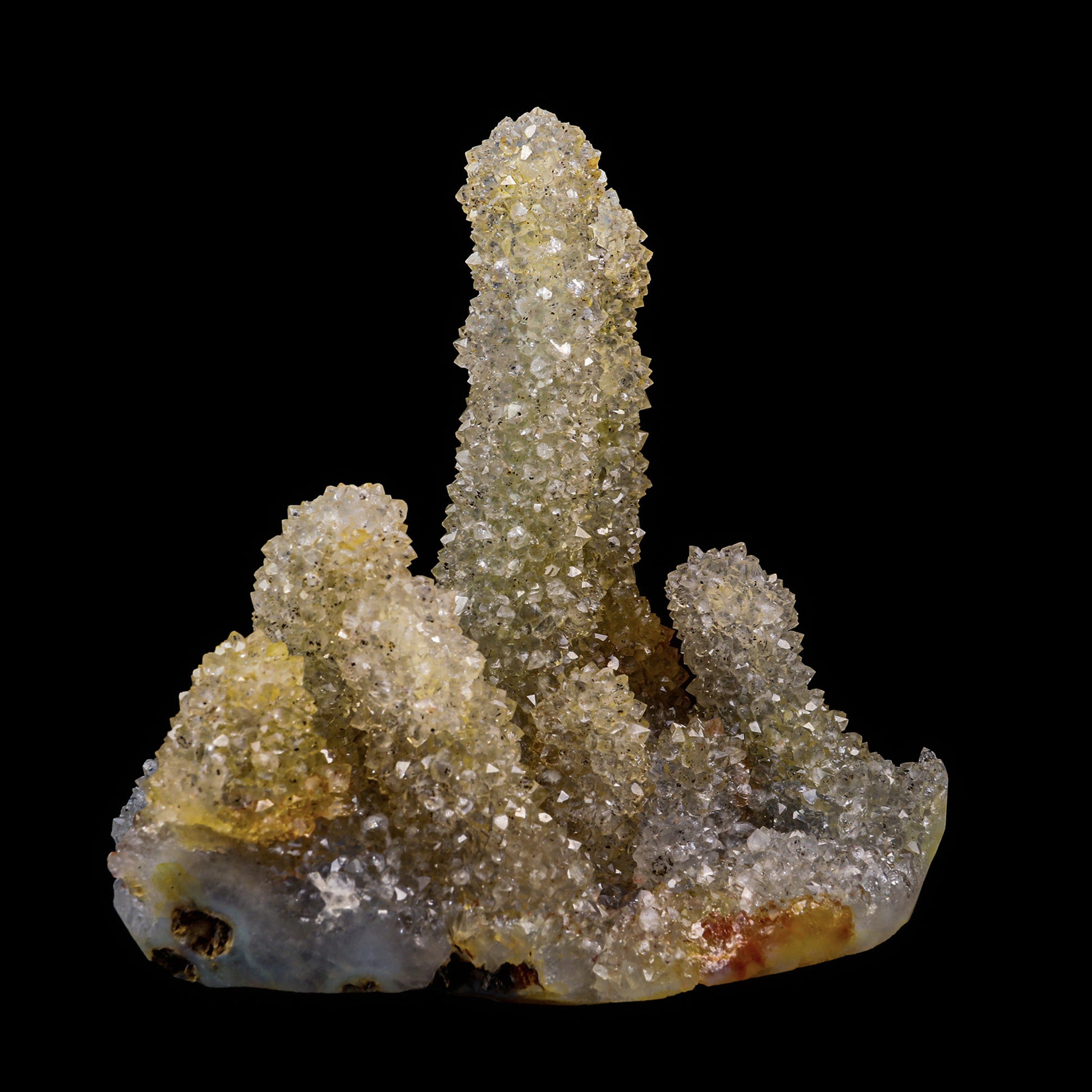 MM Quartz with Iron Inclusion  Stalagmite Natural Mineral Specimen  # G 0063