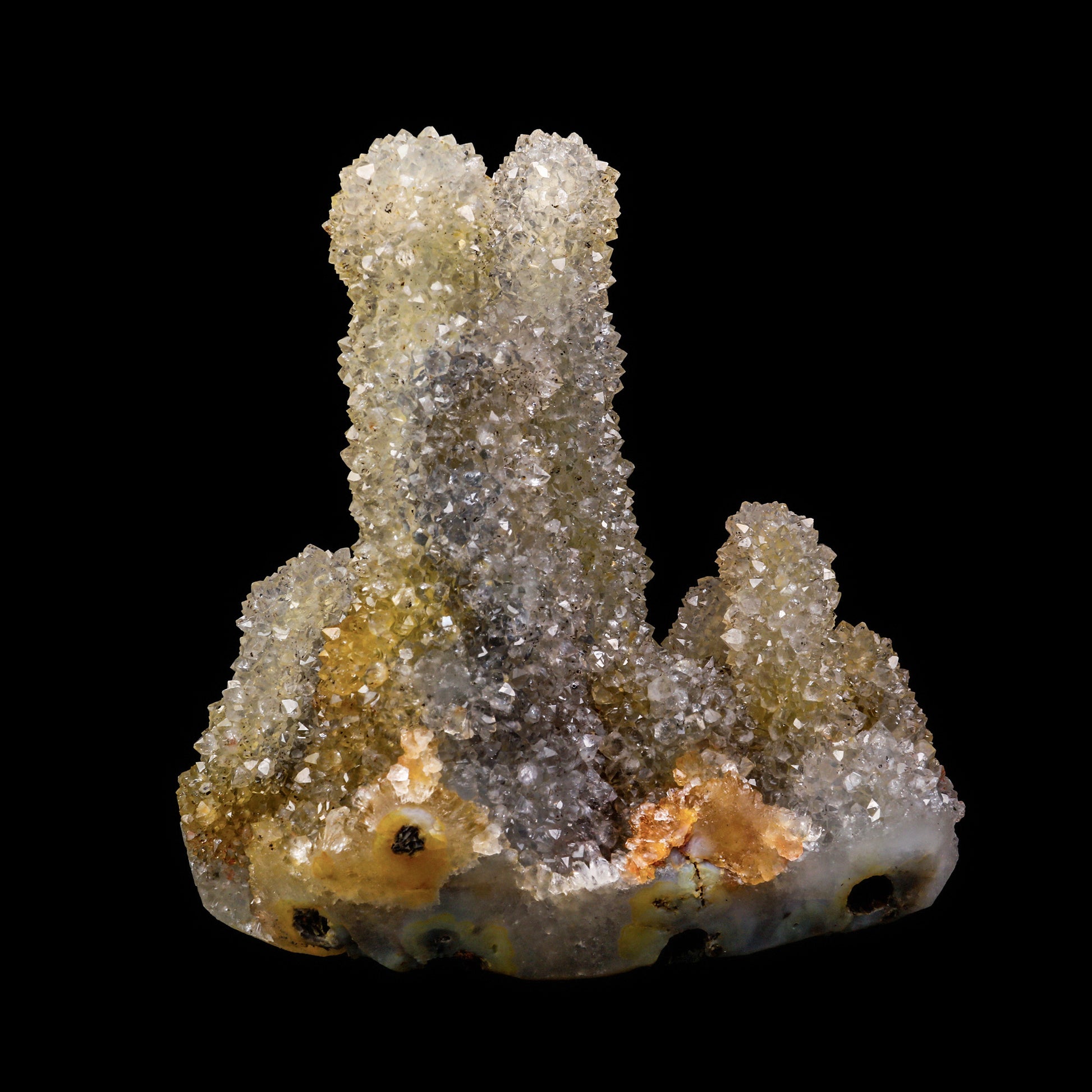 MM Quartz with Iron Inclusion  Stalagmite Natural Mineral Specimen  # G 0063
