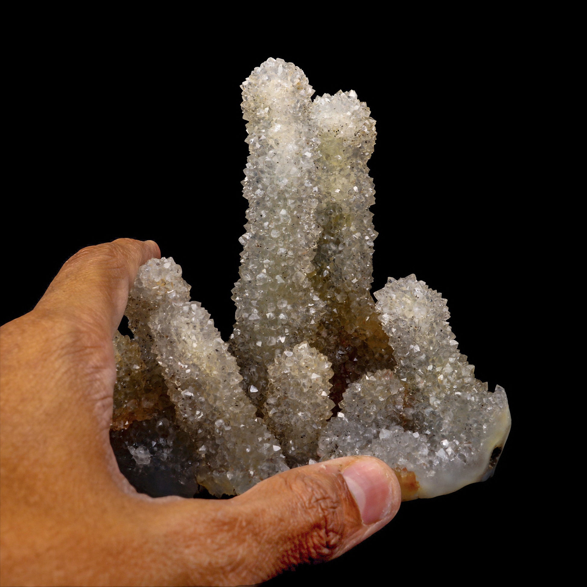 MM Quartz with Iron Inclusion  Stalagmite Natural Mineral Specimen  # G 0063