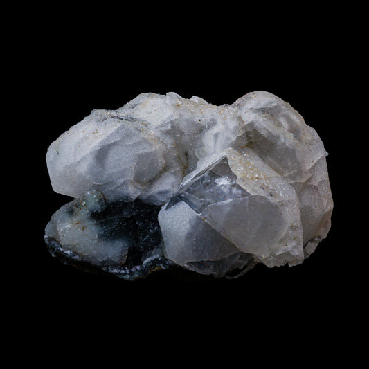 Chaledony on Calcite Natural Mineral Specimen  # G 0064