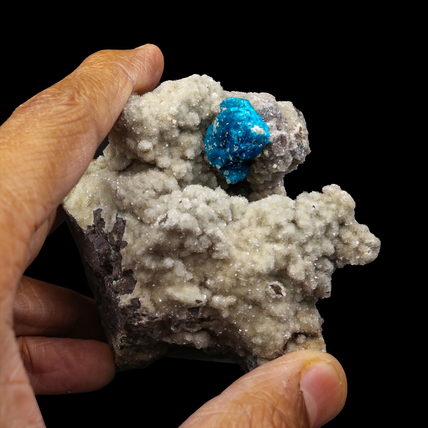 Cavansite on Heulandite Natural Mineral Specimen # G 0081