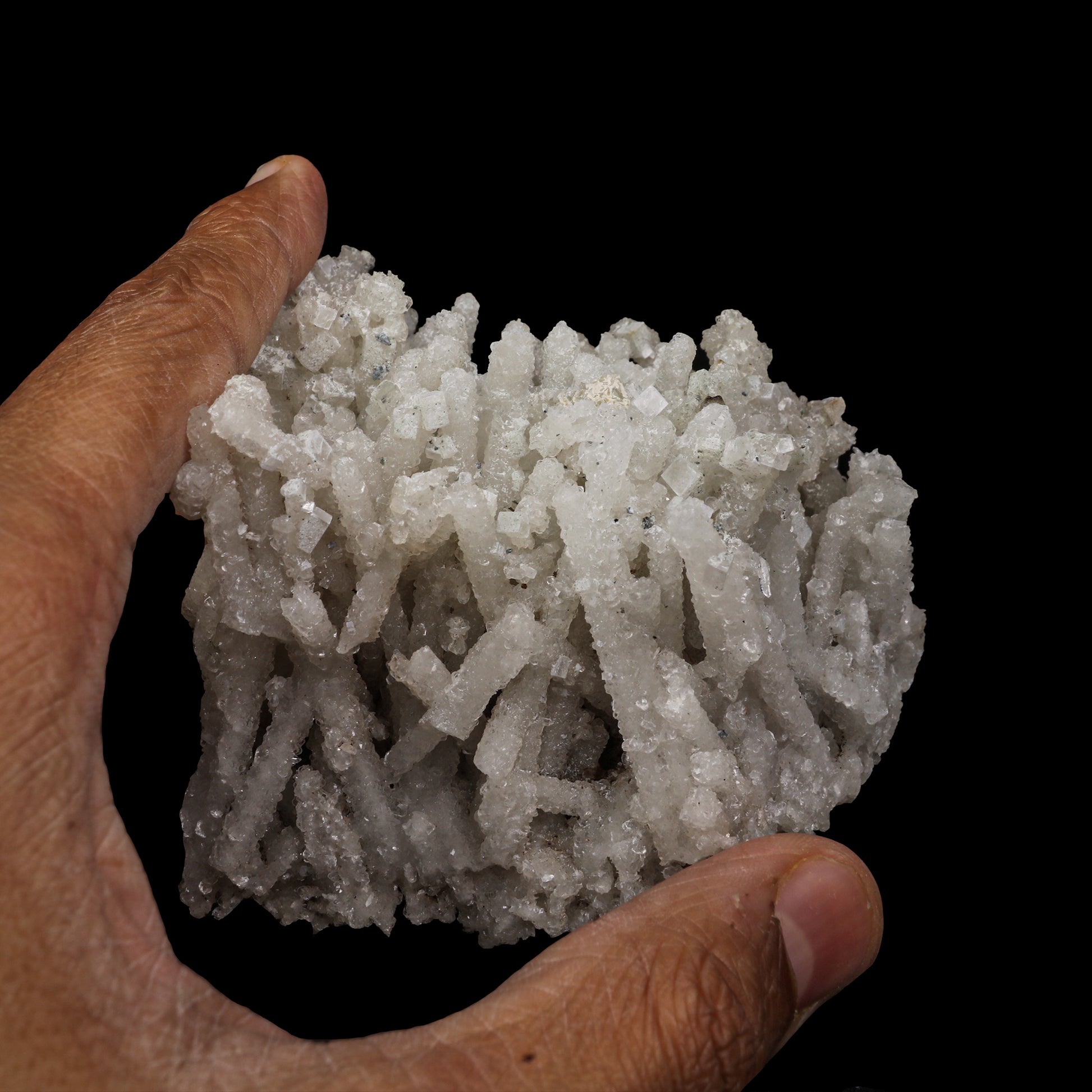 Chalcedony Stalactite with Apophyllite Coating  Natural Mineral Specimen  # G 0084