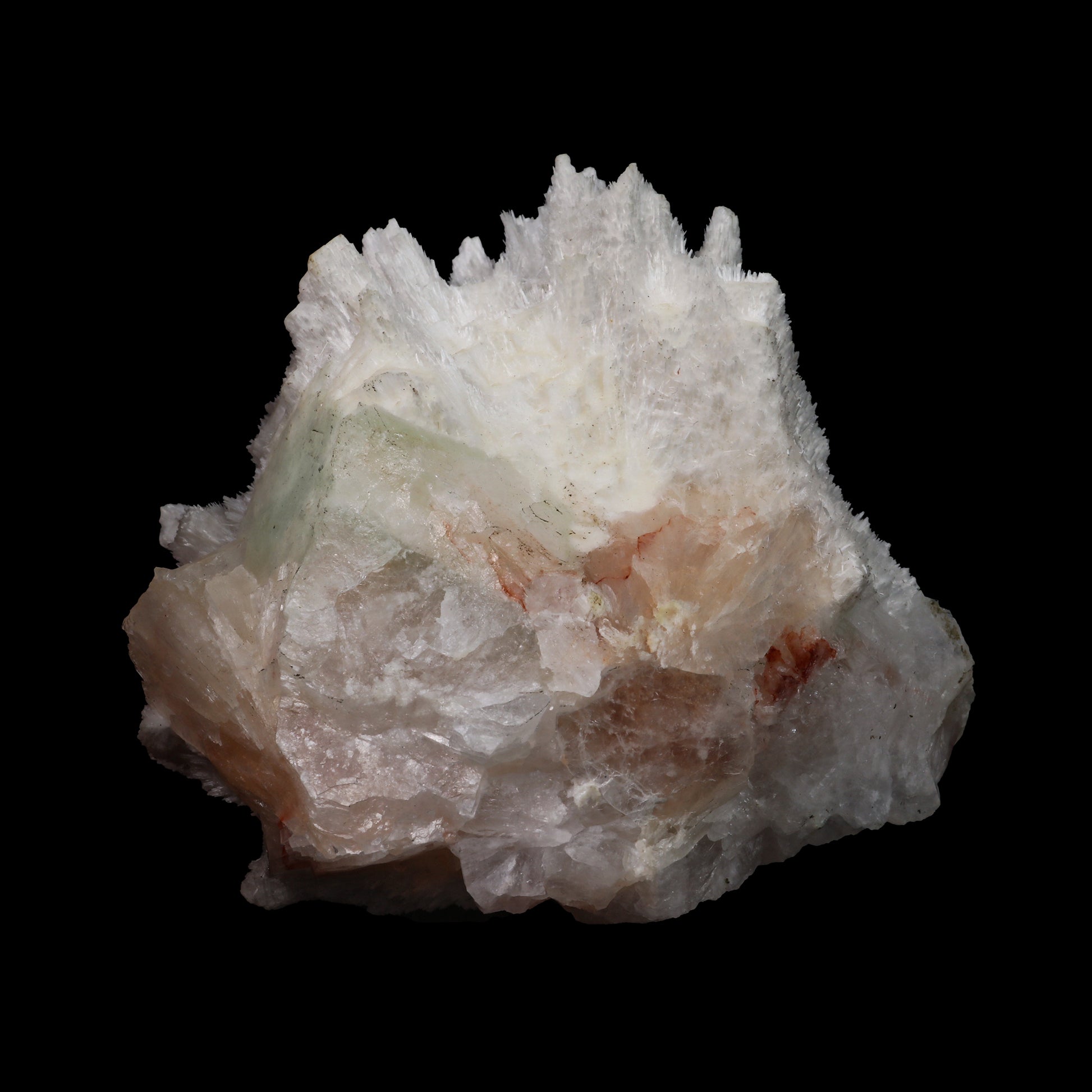 Mordenite with Stilbite & Apophyllite Natural Mineral Specimen  # G 0091