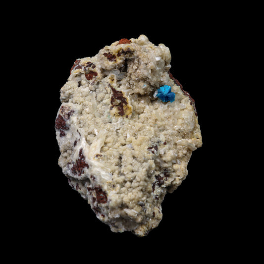 Cavansite on Heulandite Natural Mineral Specimen  # G 0093