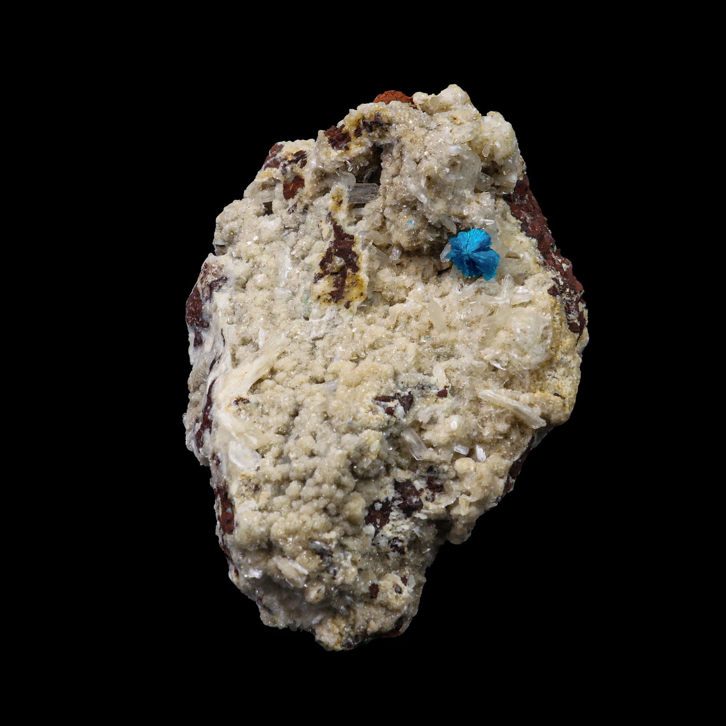 Cavansite on Heulandite Natural Mineral Specimen # G 0093