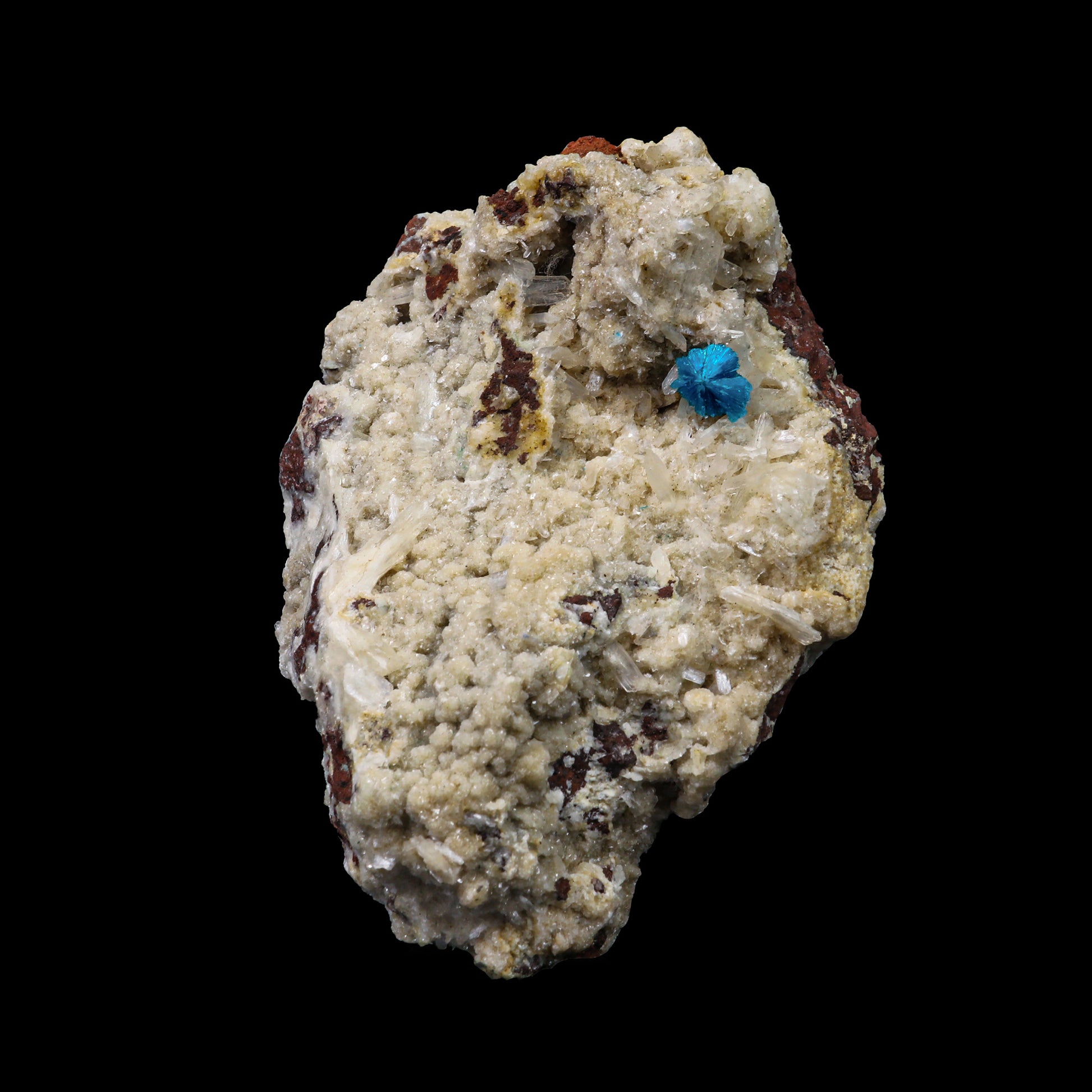 Cavansite on Heulandite Natural Mineral Specimen  # G 0093
