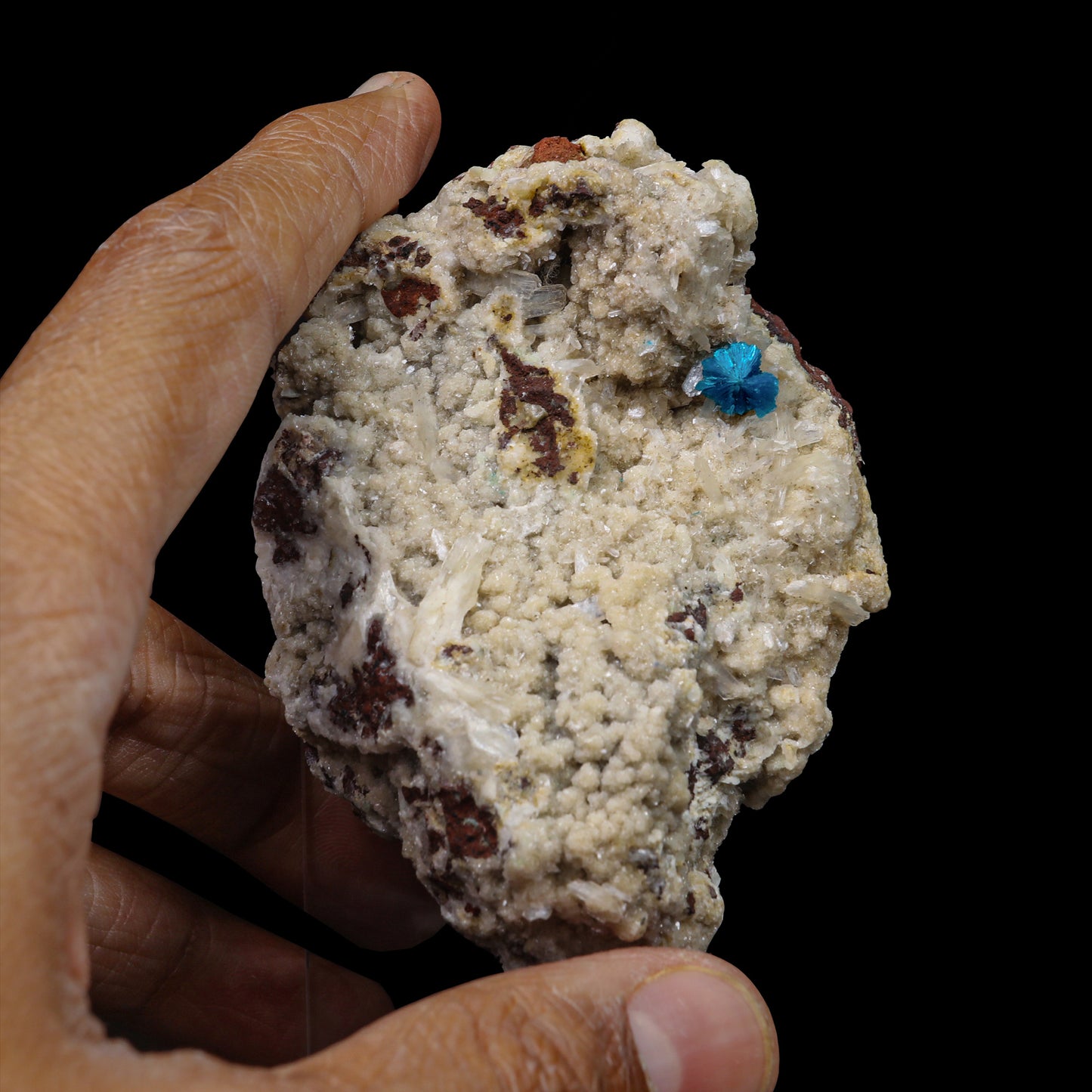 Cavansite on Heulandite Natural Mineral Specimen # G 0093