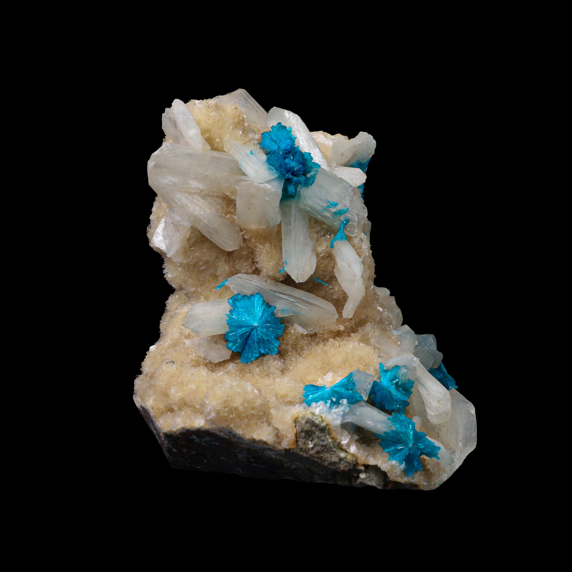 Cavansite with Stilbite  Natural Mineral Specimen  # G 0095