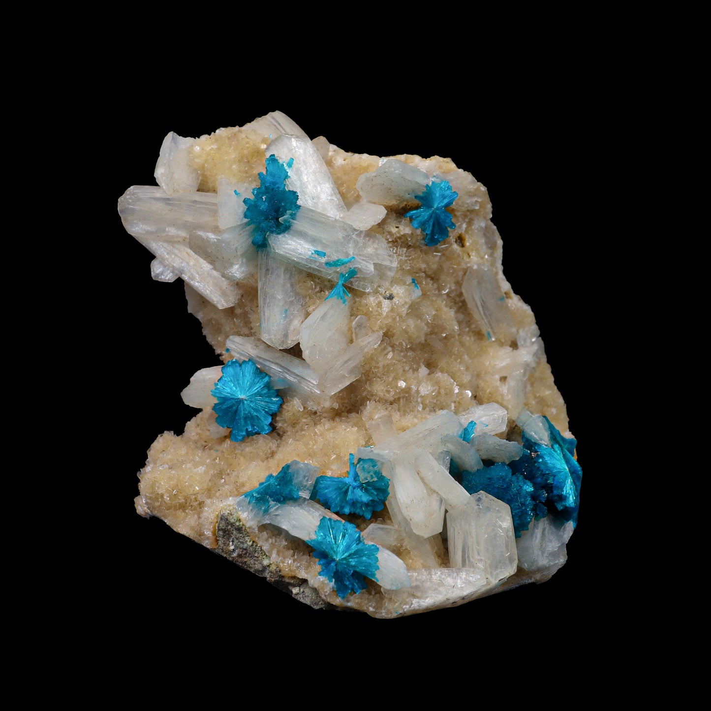 Cavansite with Stilbite Natural Mineral Specimen # G 0095