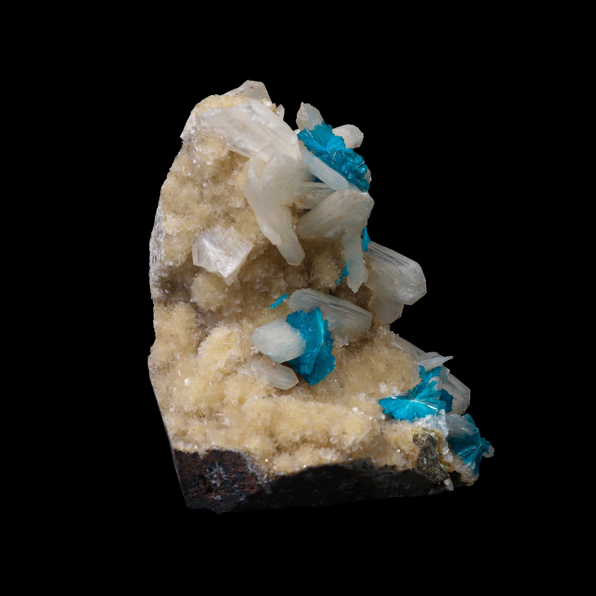 Cavansite with Stilbite  Natural Mineral Specimen  # G 0095