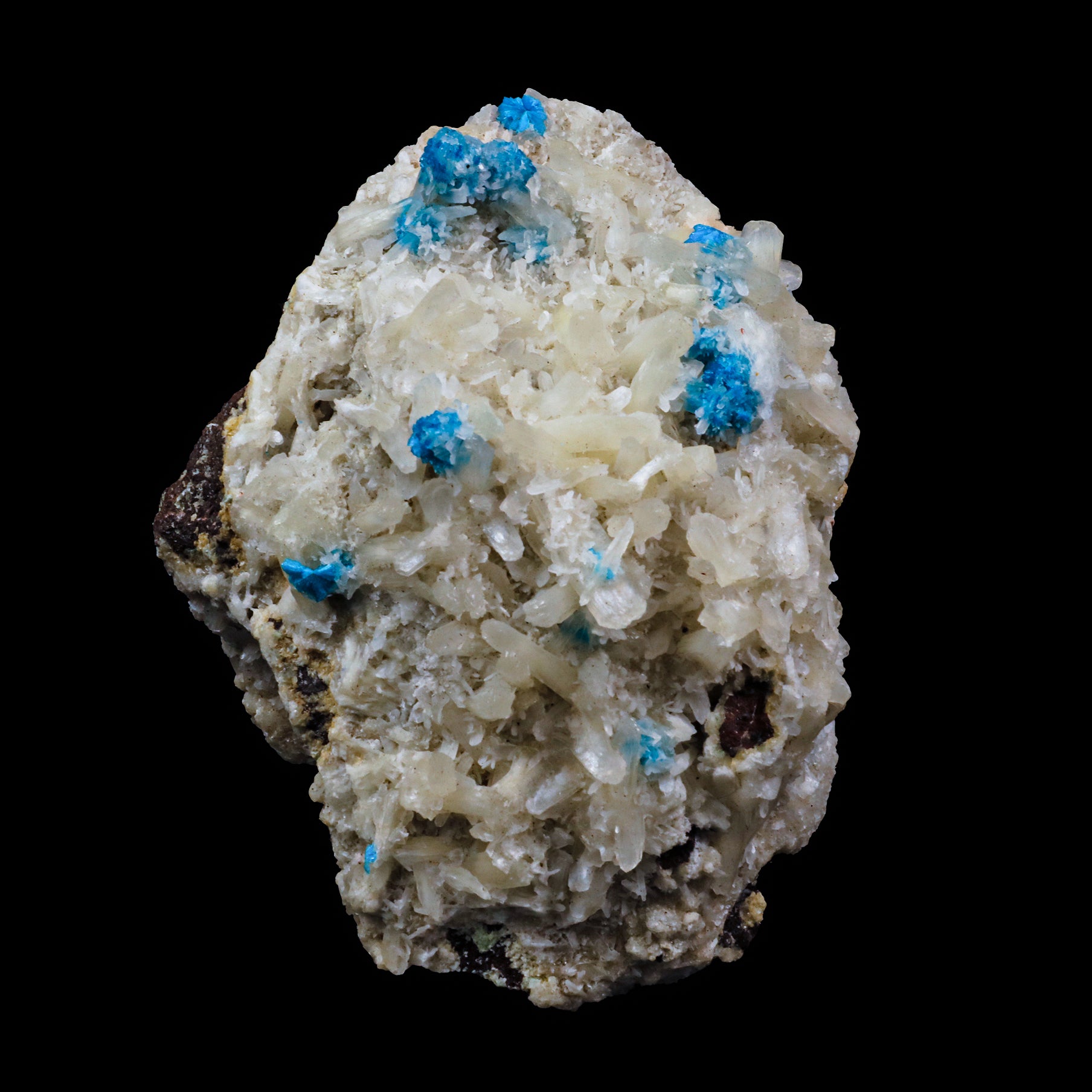 Cavansite with Stilbite  Natural Mineral Specimen  # G 0100