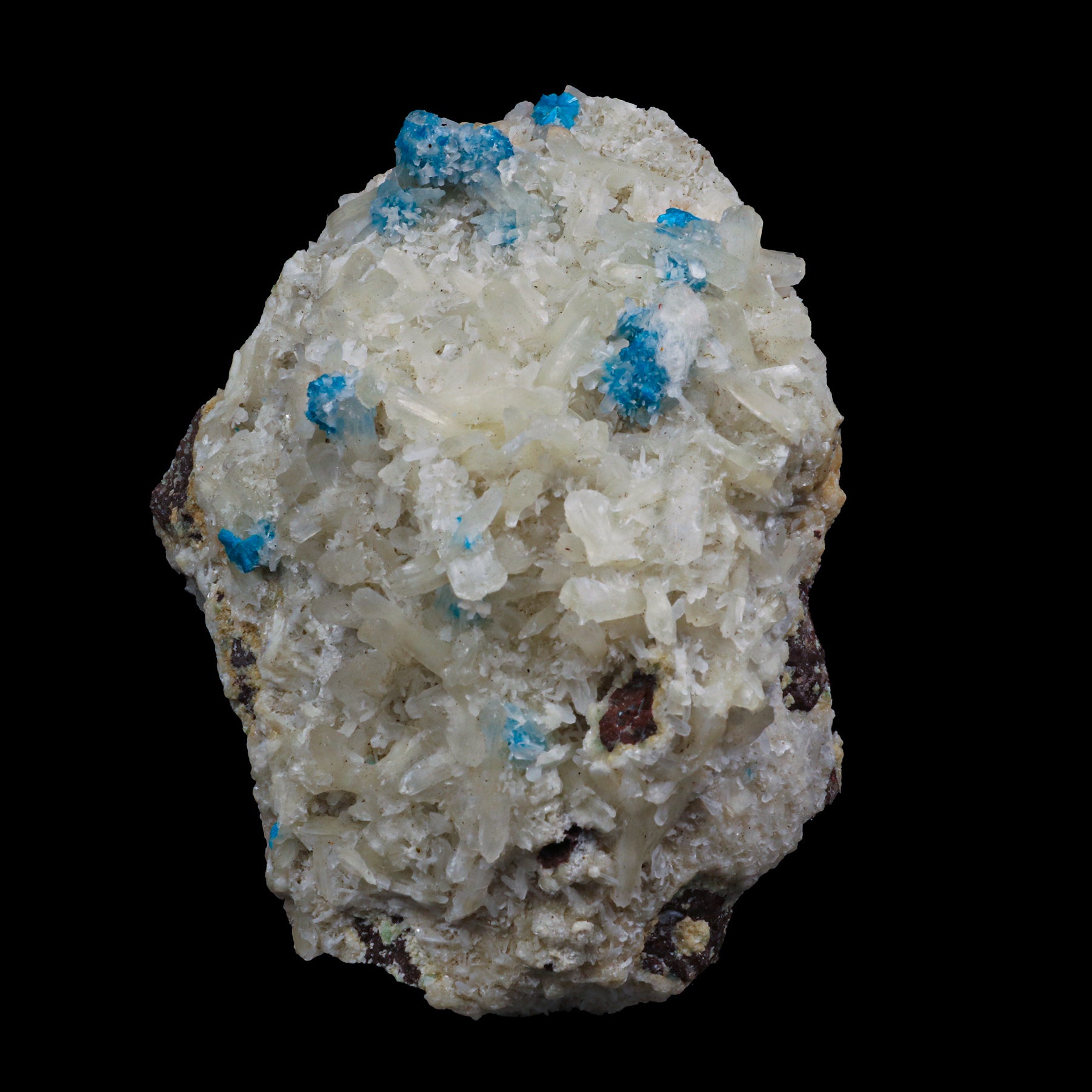 Cavansite with Stilbite  Natural Mineral Specimen  # G 0100
