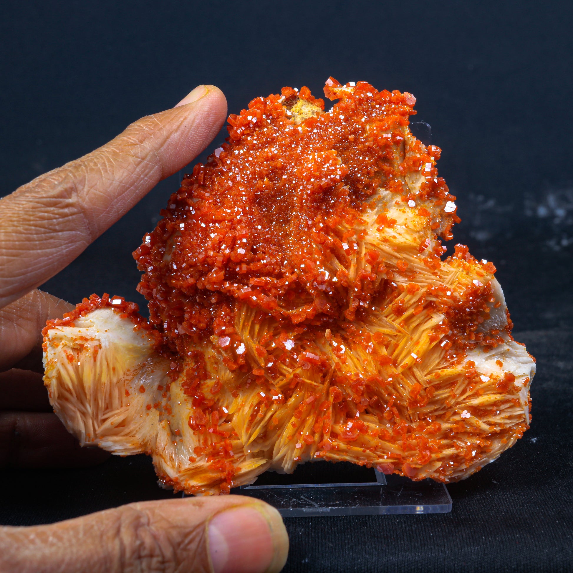 Vanadinite Cluster Natural  Mineral Specimen  # G 0214