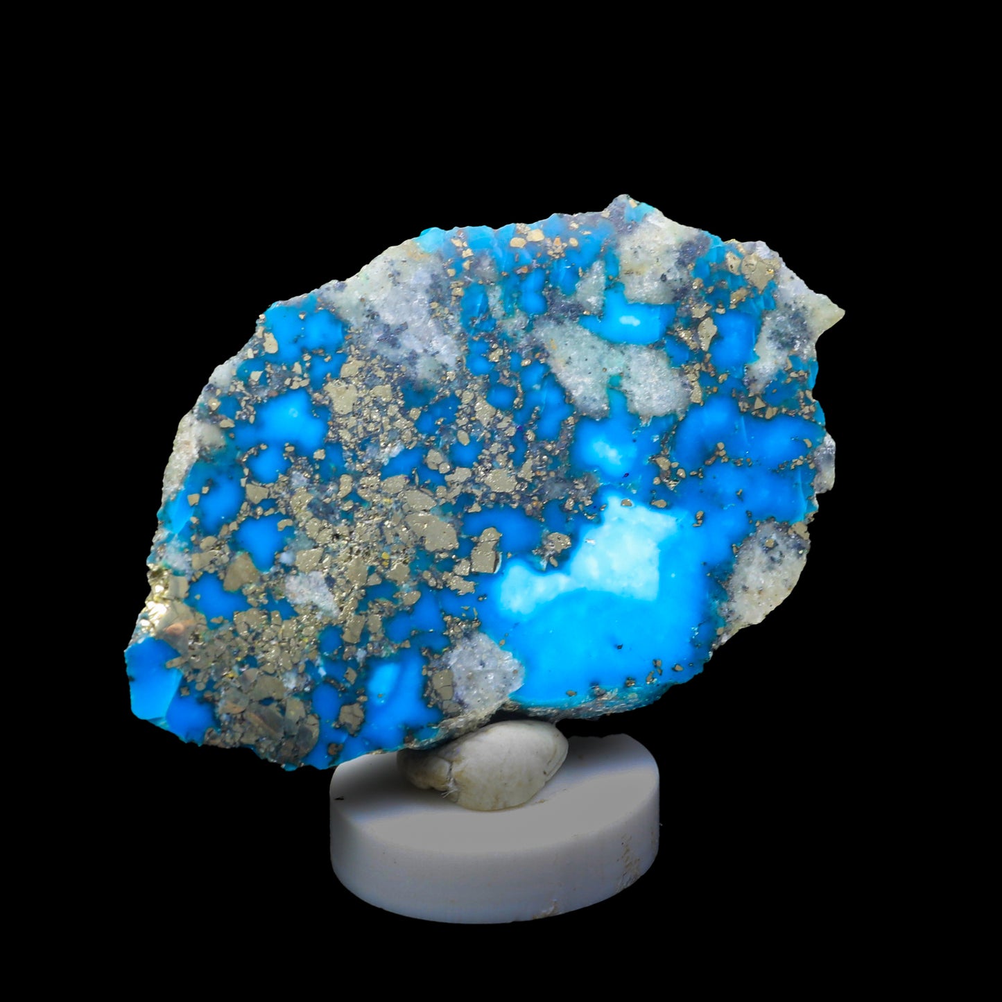 Turquoise with Pyrite Natural Mineral Specimen # G 0217